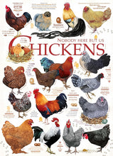 Load image into Gallery viewer, Cobble Hill 1,000 Piece Jigsaw Puzzle - Chicken Quotes (Poster Included)