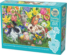 Load image into Gallery viewer, Cobble Hill 350 Piece Family Jigsaw Puzzle - Easter Bunnies (Poster Included)