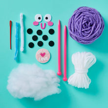 Load image into Gallery viewer, Bright Stripes - Snack Knit Kit: Boba Buddy