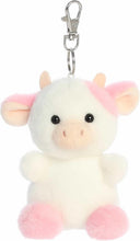 Load image into Gallery viewer, Aurora Adorable Palm Pals Plush - Belle Strawberry Cow Clip-On