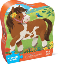 Load image into Gallery viewer, Crocodile Creek Jumbo Floor Puzzle: Pretty Ponies, 36-Pieces
