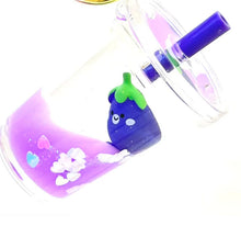 Load image into Gallery viewer, Eggplant Floaty Keychain