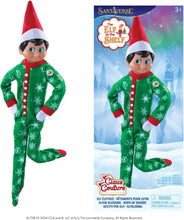 Load image into Gallery viewer, The Elf on the Shelf Claus Couture Snowflake Snuggle Onesie PJs – Cozy Pajamas For Your Scout Elf - Includes Green Snowflake printed Onesie
