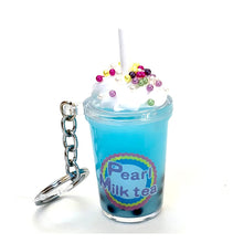 Load image into Gallery viewer, Pearl Milk Tea with Toppings Keychain