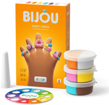 Load image into Gallery viewer, Fat Brain Toys - Hey Clay Bijou Bundle: Flower Rings, Sweet Rings &amp; Myriads Drawstring Bag