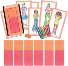 Load image into Gallery viewer, Fashion Plates — Retro Remix Edition — Mix-and-Match Drawing Set — Make 100s of Fabulous Fashion Designs