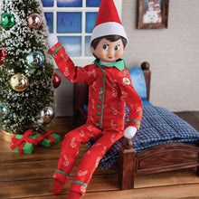 Load image into Gallery viewer, The Elf on the Shelf - 2026 Bundle: ElfieGram Ski Set, Dashing Dino, Santa Party Dress, Jolly Jersey Football, Candy Cane PJs &amp; Elf Mates Shirts
