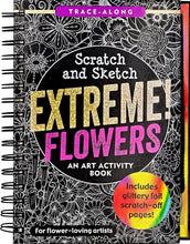 Load image into Gallery viewer, Scratch and Sketch - Extreme! Flowers: An Art Activity Book