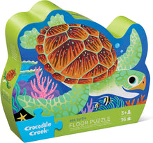 Load image into Gallery viewer, Crocodile Creek - Sea Turtle Floor Puzzle, 36-Pieces