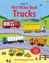Load image into Gallery viewer, Usborne First Sticker Book - TRUCKS