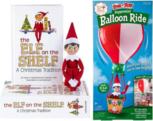 Load image into Gallery viewer, The Elf on the Shelf - A Christmas Tradition: Blue-Eyed Boy Scout Elf &amp; Peppermint Balloon RIde