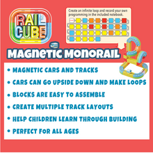 Load image into Gallery viewer, Rail Cube Magnetice Monorail Starter Block Set