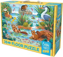 Load image into Gallery viewer, Cobble Hill 35-Piece Floor Puzzle: Beaver and Friends