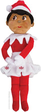 Load image into Gallery viewer, Elf on The Shelf Bundle: Extrodinary Noorah and 17" Plushee Pal Girl Dark