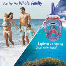 Load image into Gallery viewer, NEBIBO Kids Snorkel Face Mask Snorkeling Detachable Camera Mount - Black - XS