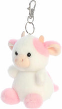 Load image into Gallery viewer, Aurora Adorable Palm Pals Plush - Belle Strawberry Cow Clip-On
