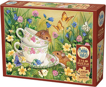 Load image into Gallery viewer, Cobble Hill 275 Piece Jigsaw Puzzle - Tea for Two (Poster Included), Extra-Large Pieces
