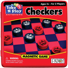 Load image into Gallery viewer, Take 'N' Play Anywhere Magnetic Checkers