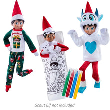 Load image into Gallery viewer, The Elf on the Shelf - Doodles and Dreams Sleeping Bag, Cozy Elf PJs and Yeti Hoodie