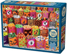 Load image into Gallery viewer, Cobble Hill 500 Piece Jigsaw Puzzle - Halloween Treats (Poster Included)