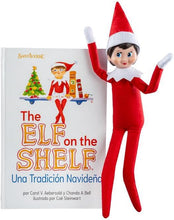 Load image into Gallery viewer, The Elf on the Shelf: Una Tradición Navideña with Posing Power (Blue Eyed Girl, Spanish)