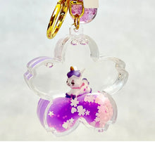 Load image into Gallery viewer, Unicorn Flower Floaty Keychain