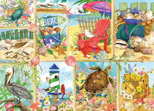 Load image into Gallery viewer, Cobble Hill 500 Piece Jigsaw Puzzle - Day at the Beach (Poster Included)
