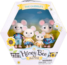 Load image into Gallery viewer, Honey Bee Acres Cheddars Mouse Family, 4 Mini Figures
