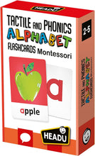 Load image into Gallery viewer, Headu Montessori Flashcards Tactile and Phonics Alphabet
