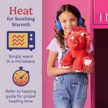 Load image into Gallery viewer, Warmies Microwavable &amp; Weighted Plush - Red Triceratops, Large