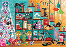 Load image into Gallery viewer, Cobble Hill 1,000 Piece Jigsaw Puzzle - Christmas Cats (Poster Included)