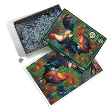 Load image into Gallery viewer, Cobble Hill 1000 Piece Family Jigsaw Puzzle - Roosters (Poster Included)