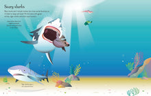 Load image into Gallery viewer, Usborne First Sticker Book - SHARKS and RAYS