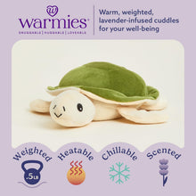 Load image into Gallery viewer, Warmies Microwavable &amp; Weighted Plush Snuggle Set - Turtles, Large &amp; Small