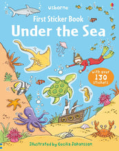 Load image into Gallery viewer, Usborne First Sticker Book - UNDER THE SEA