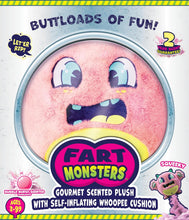 Load image into Gallery viewer, Scentco - Fart Monsters: Squeeky Plush Self-Inflating Whoopie Cushion, Bubblegum-Scented