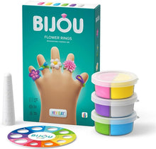 Load image into Gallery viewer, Fat Brain Toys - Hey Clay Bijou Bundle: Flower Rings, Sweet Rings &amp; Myriads Drawstring Bag