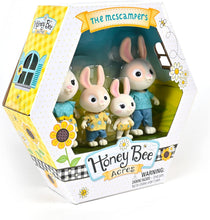 Load image into Gallery viewer, Honey Bee Acres The McScampers Rabbit Family, 4 Mini Figures