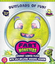 Load image into Gallery viewer, Scentco - Fart Monsters: Fizzler Plush Self-Inflating Whoopie Cushion, Lemon/Lime-Scented (Copy)