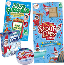 Load image into Gallery viewer, The Elf on the Shelf Game Night Bundle: Sweet Shop Mix-Up, Snow Battle Card Game, Merry Guess-mas &amp; Find the Scout Elf