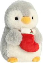 Load image into Gallery viewer, Aurora Pompom Penguins Holiday Set of 3: Stocking, Tree, and Latte