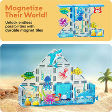 Load image into Gallery viewer, PicassoTiles - Magnetic Tile Construction Blocks: AQUARIUM