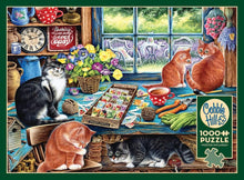 Load image into Gallery viewer, Cobble Hill 1,000 Piece Jigsaw Puzzle - Cats Retreat (Poster Included)