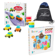 Load image into Gallery viewer, Hey Clay Bundle: Poop Oops and Motors Eco Cars