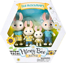 Load image into Gallery viewer, Honey Bee Acres The McScampers Rabbit Family, 4 Mini Figures