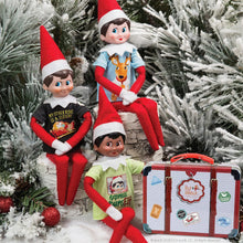 Load image into Gallery viewer, The Elf on the Shelf Clothing Set - 3 Tshirt Value Pack and Carrying Case - Three Stylish Tees for Boy Elf or Girl Elf