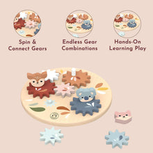 Load image into Gallery viewer, Speedy Monkey - Wooden Gear Toy For Toddlers