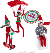Load image into Gallery viewer, The Elf on The Shelf Claus Couture Outdoor Activity Set: Stand-n-Scoot Cooter, Glide-n-Go Glider, and Snow Day Shovel &amp; Play Set