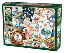 Load image into Gallery viewer, Cobble Hill 1,000 Piece Jigsaw Puzzle - Seashore Sketchbook (Poster Included)