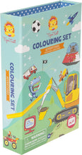 Load image into Gallery viewer, Schylling - Tiger Tribe: Adventure Coloring Set - Take Along Travel Art Kit